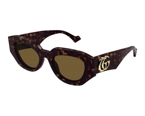 Gucci™ GG1421S 002 51 Havana Sunglasses.